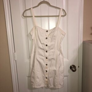 Pacsun White Denim Dress Size M